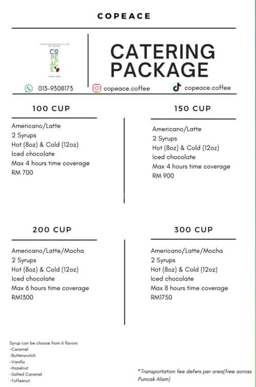 Booth coffee untuk weddings dan event